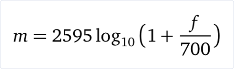 Machine Learning | MFCCs: Engineering features through sound | Formula that maps frequency to equally spaced pitches, or mels.